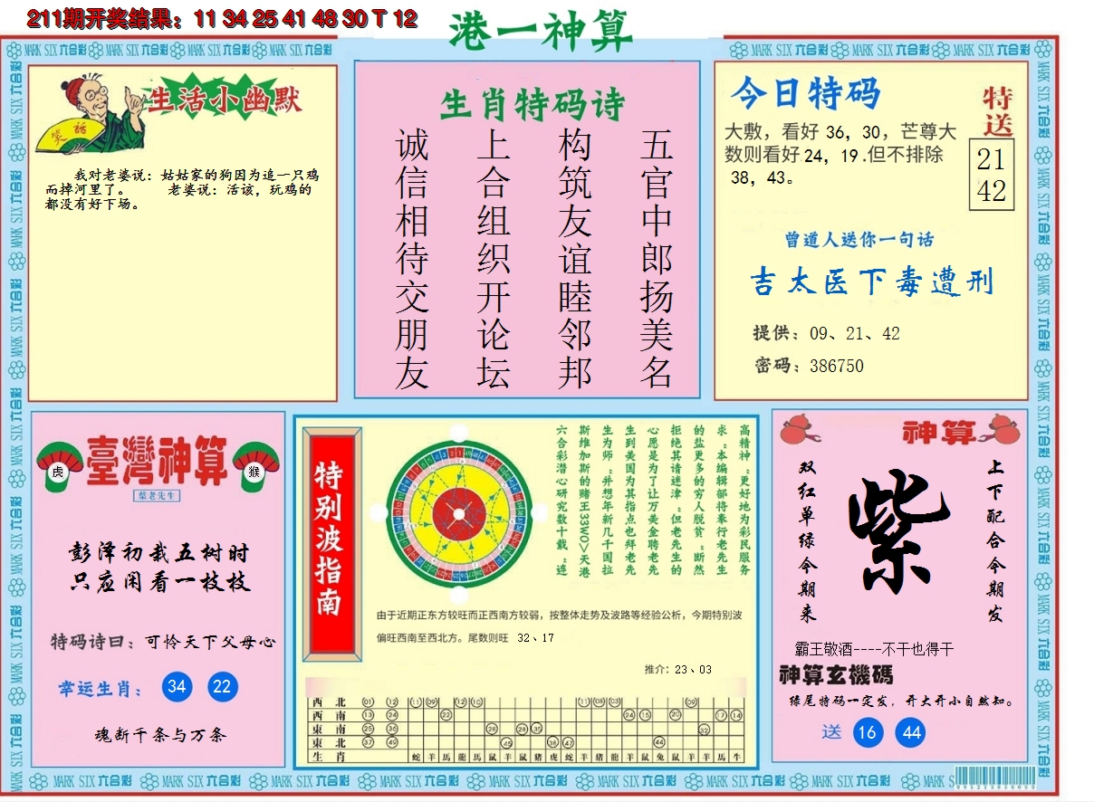 2024212期港台神算B