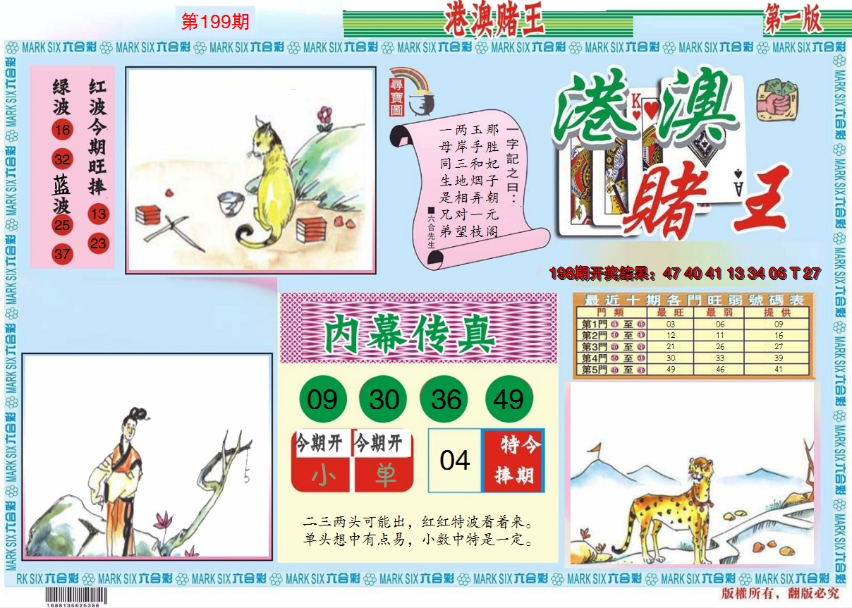 2024199期港澳赌王A