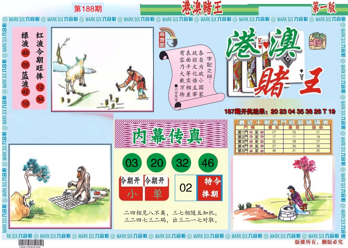 2024188期港澳赌王A