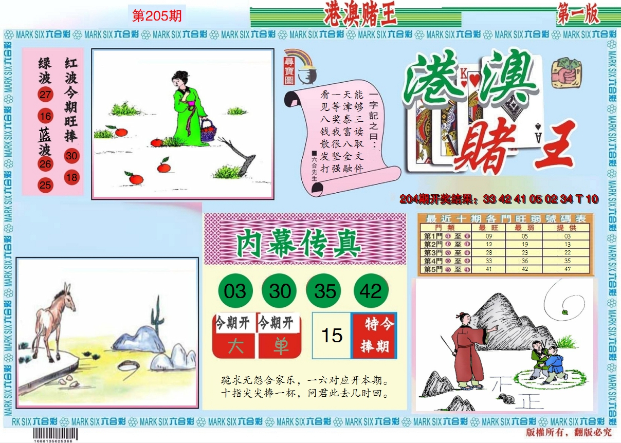 2024205期港澳赌王A