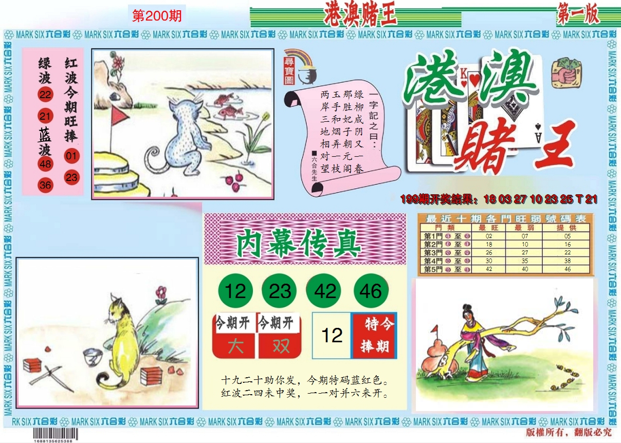 2024200期港澳赌王A