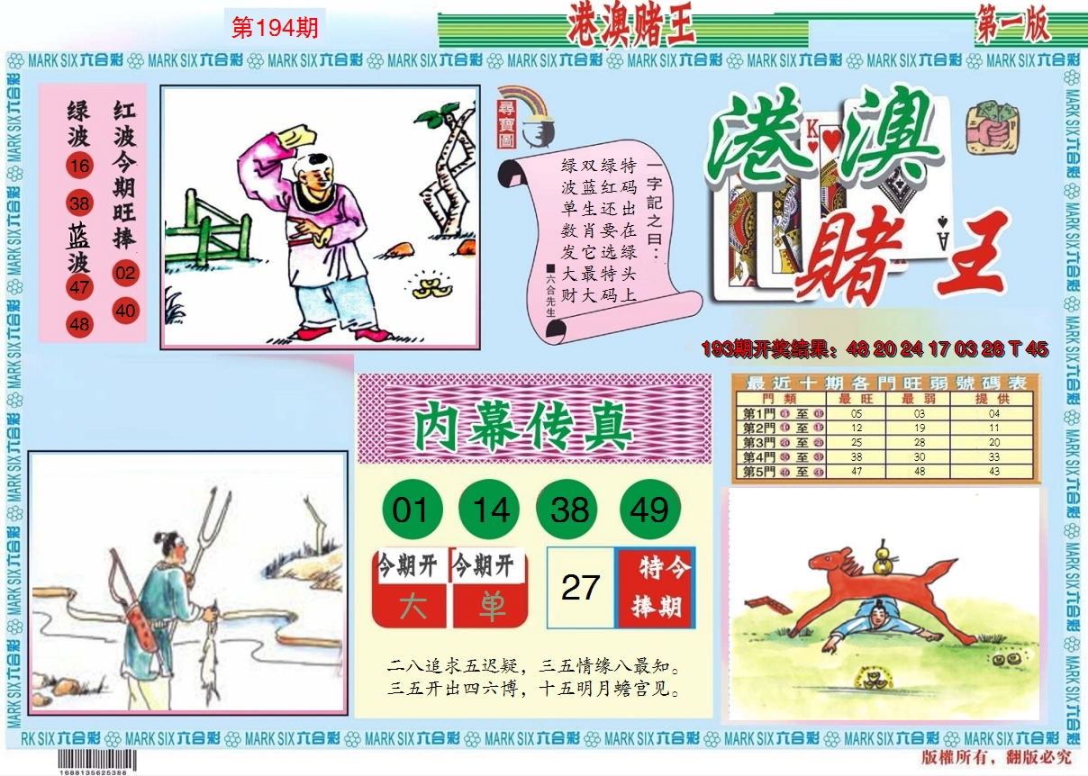 2024194期港澳赌王A