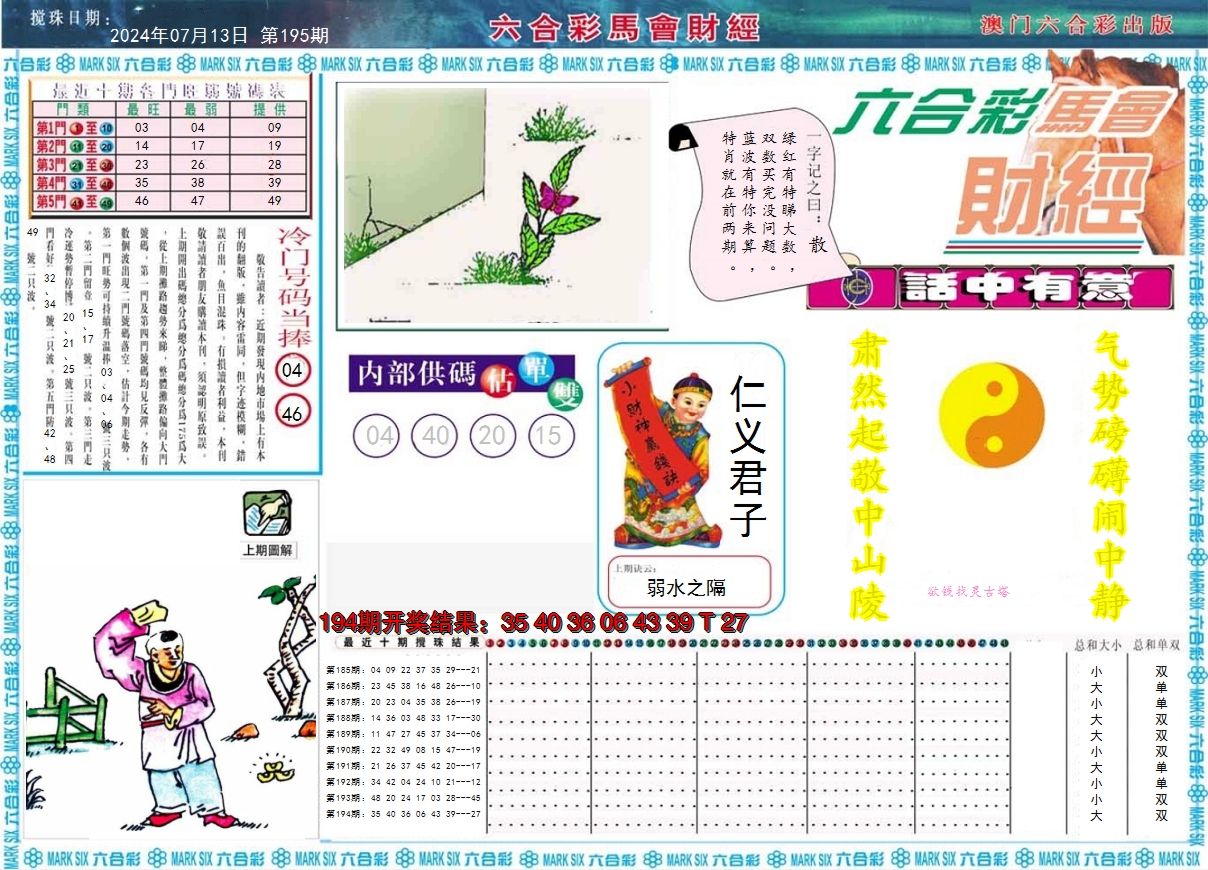 2024195期马会财经A