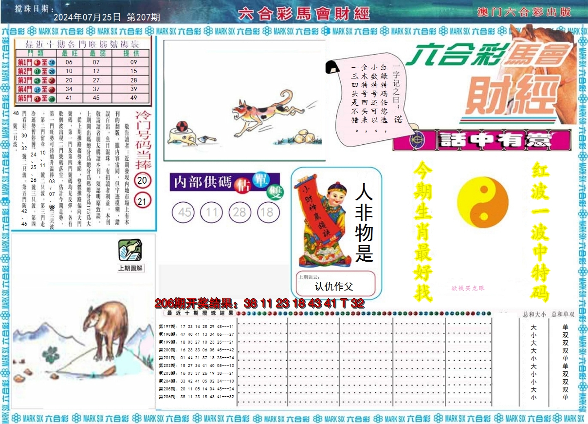 2024207期马会财经A