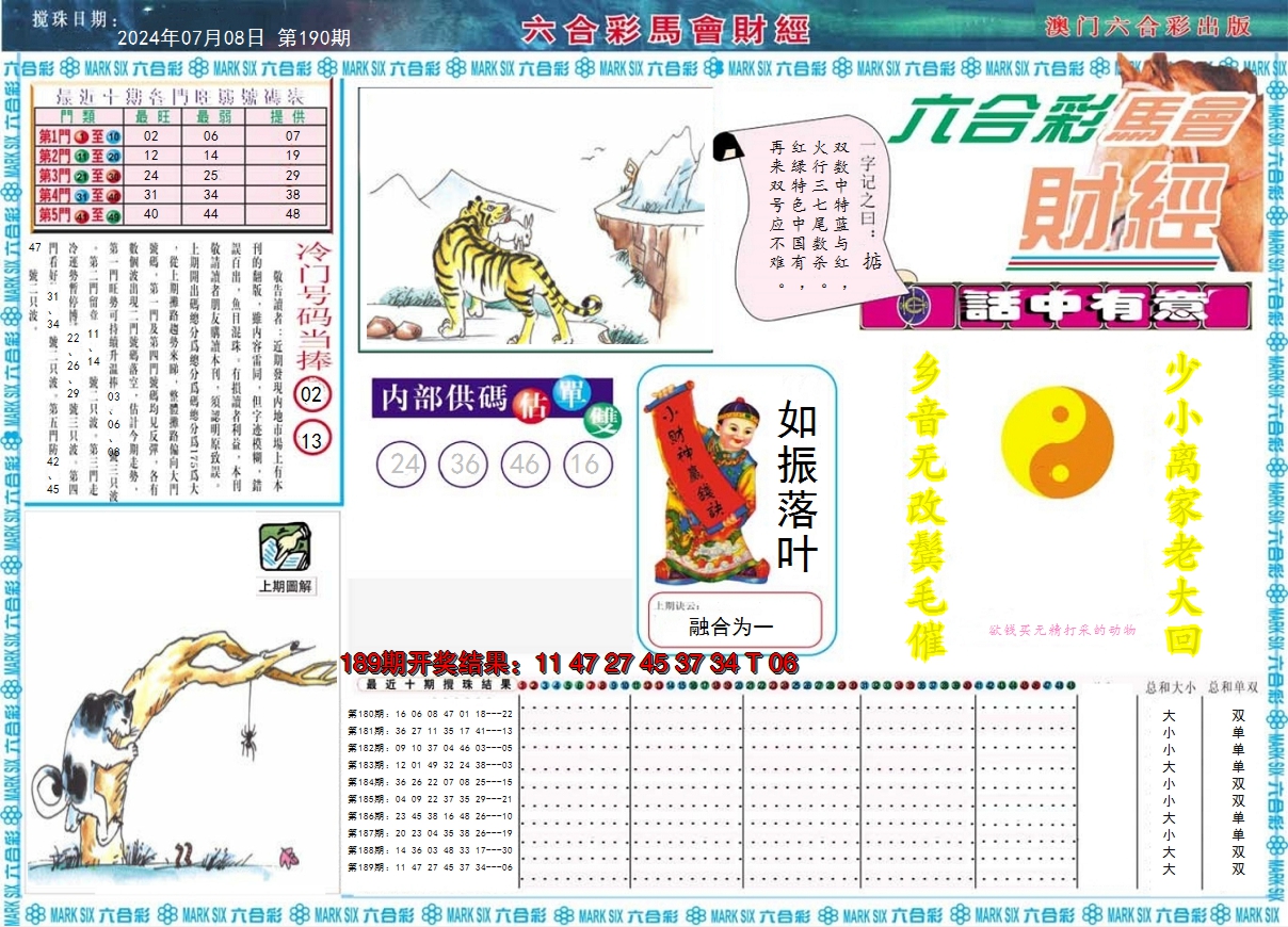 2024190期马会财经A