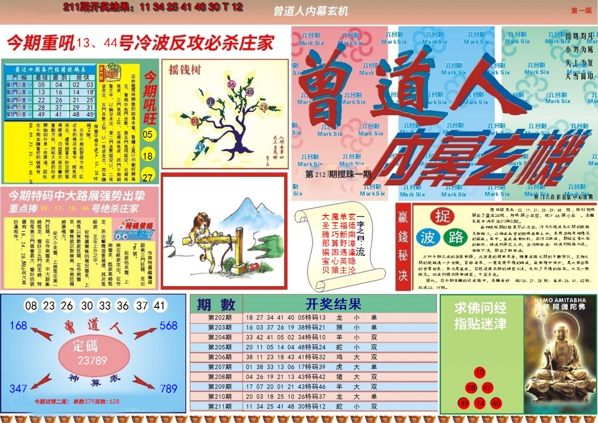 2024212期曾道人内幕A