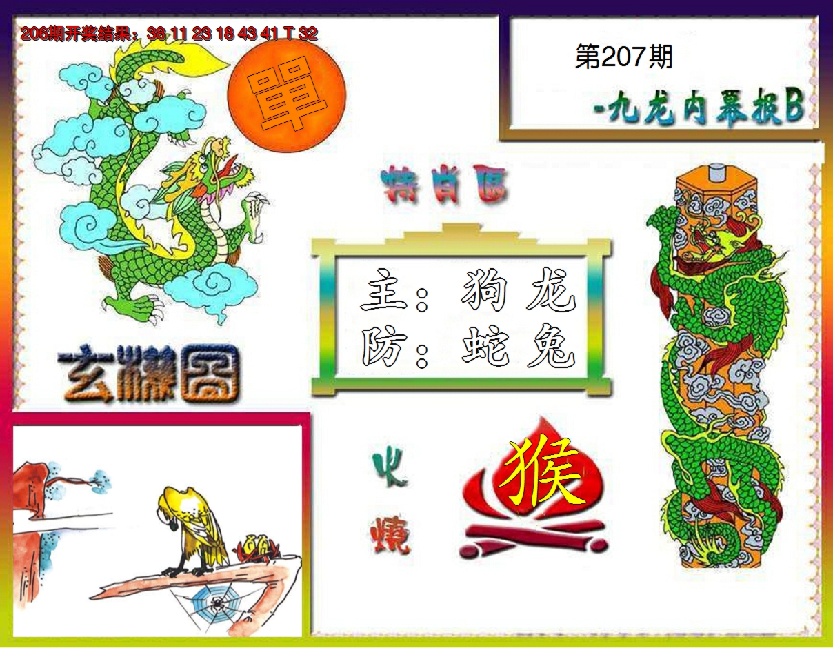 2024207期九龙内幕特肖图B