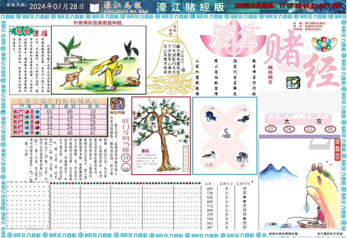 2024210期濠江赌经A