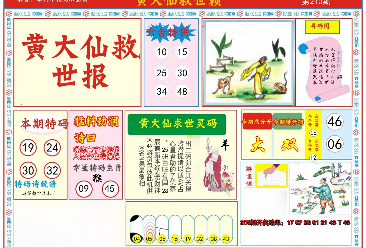 2024210期新黄大仙救世A