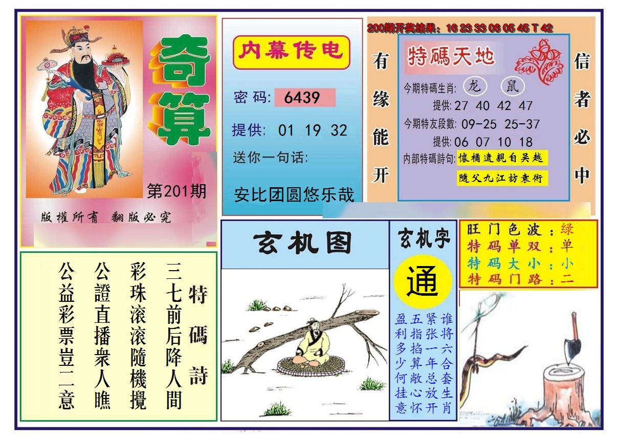 2024201期奇算