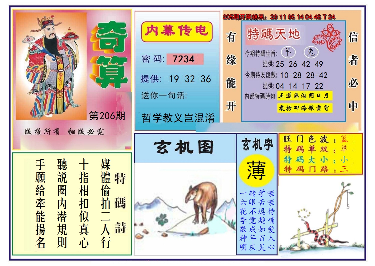 2024206期奇算