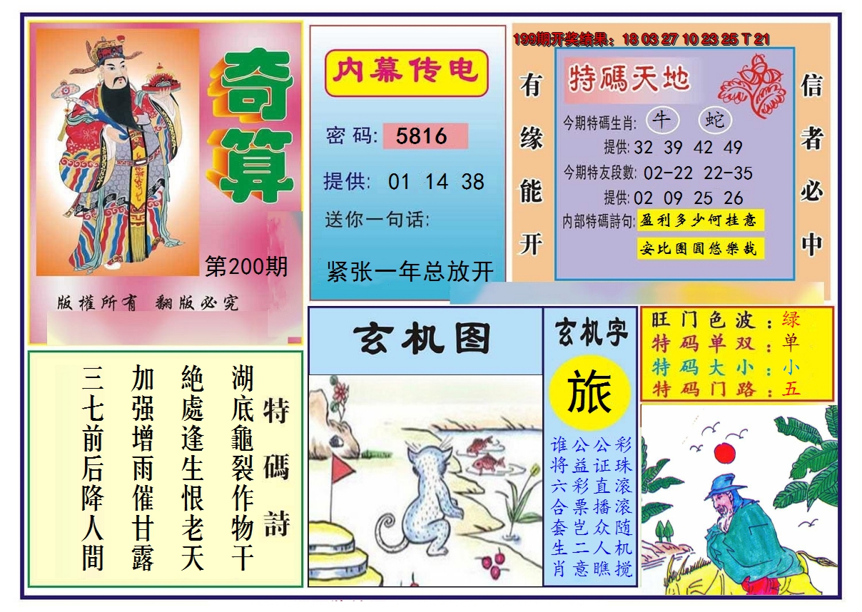 2024200期奇算