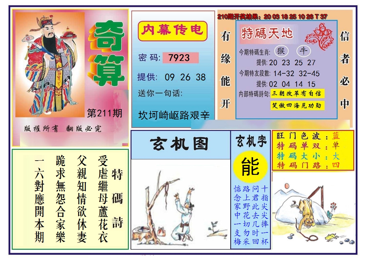 2024211期奇算