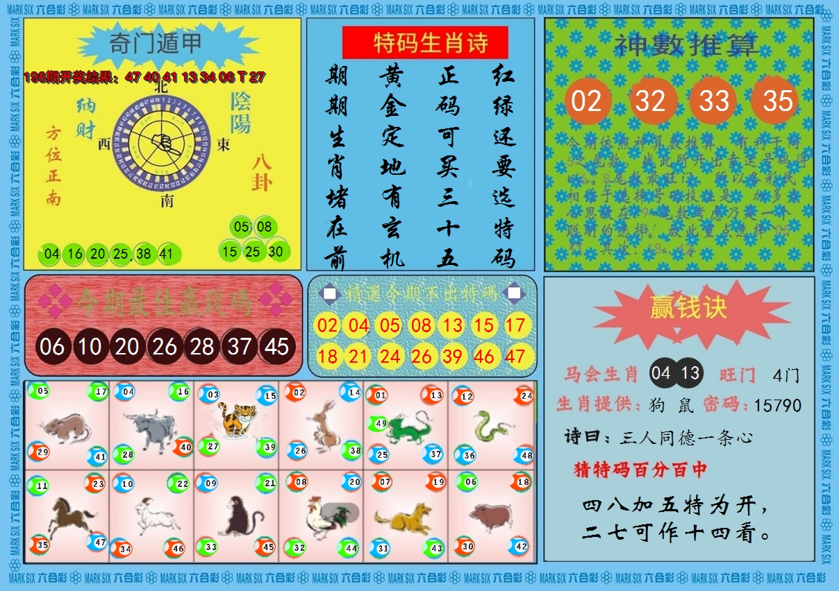 2024199期黄大仙灵码B