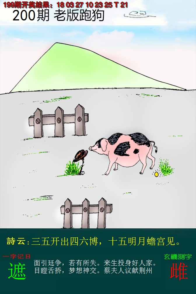 2024200期老版跑狗