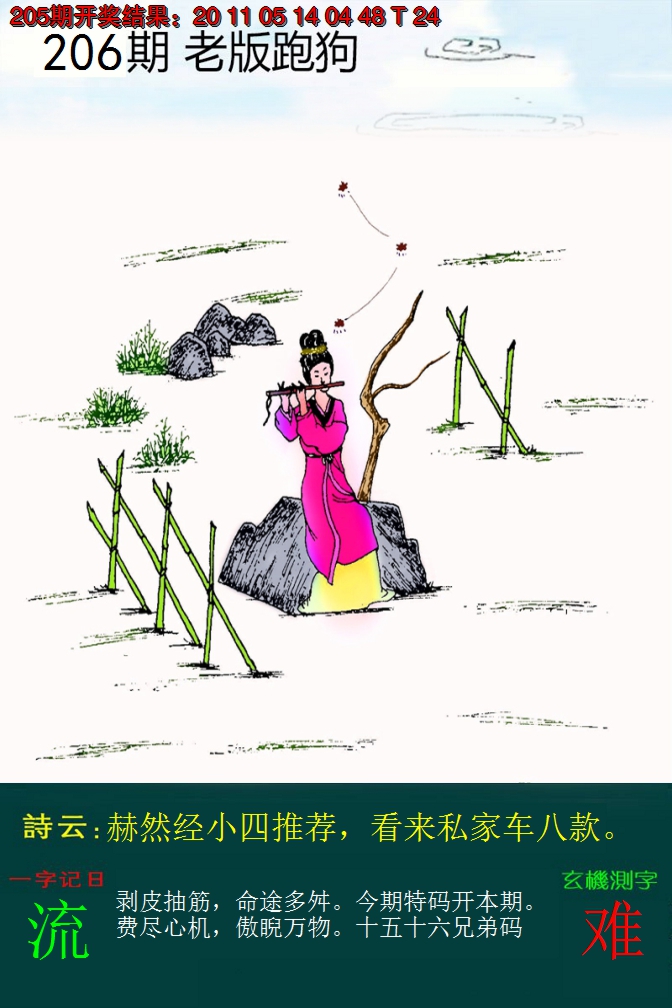 2024206期老版跑狗