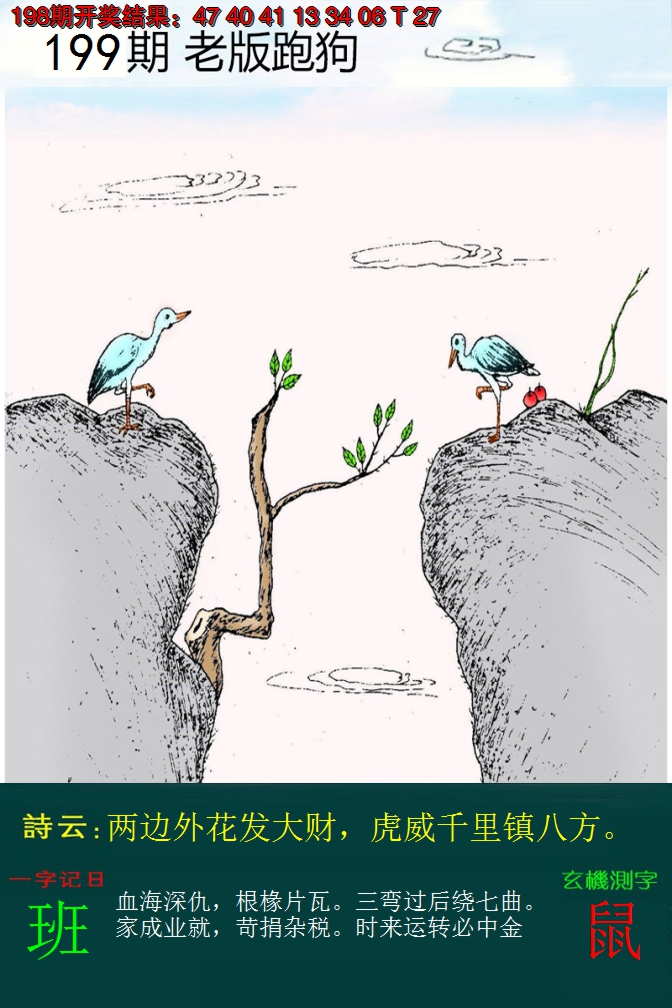 2024199期老版跑狗