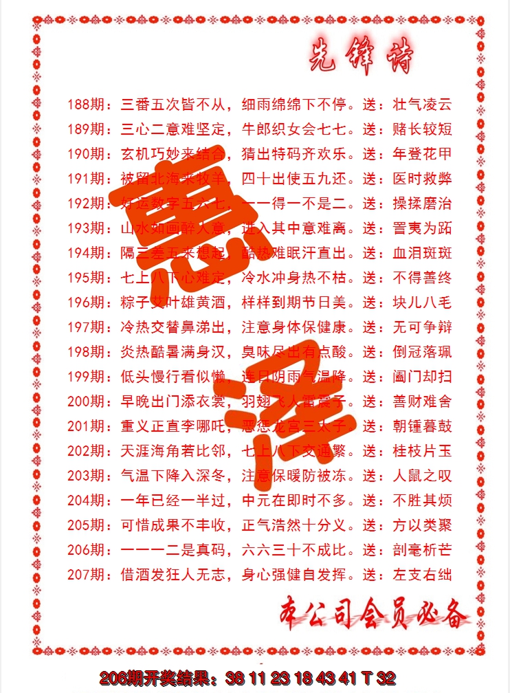 2024207期先锋诗