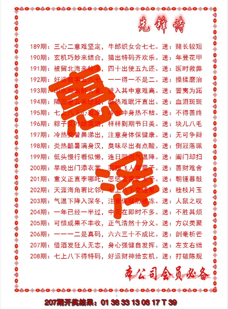 2024208期先锋诗