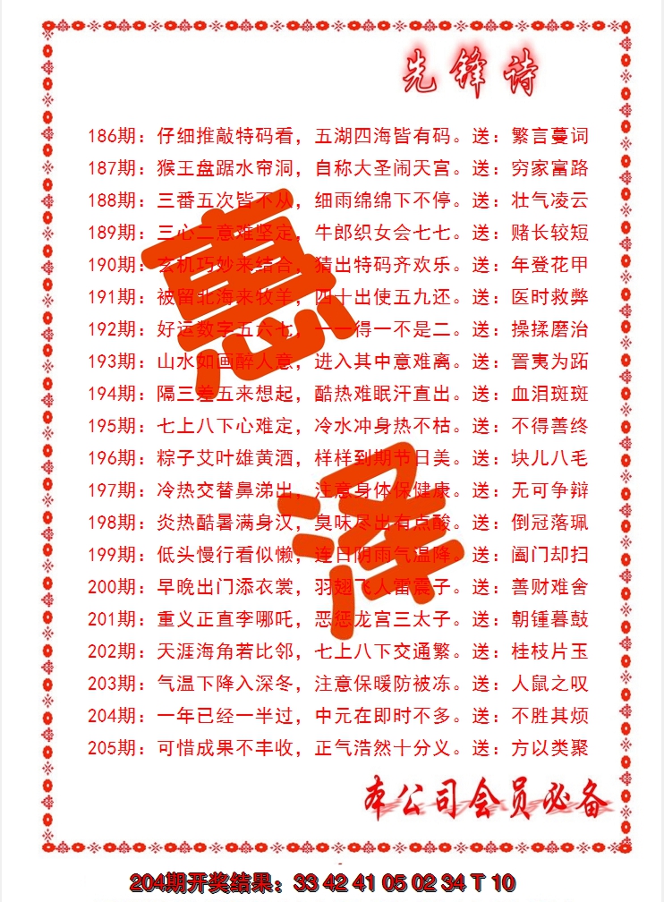 2024205期先锋诗