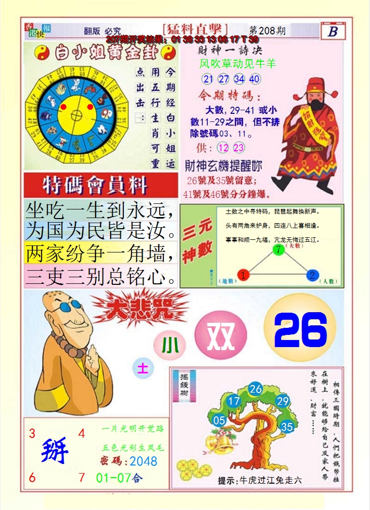 2024208期猛料直击B