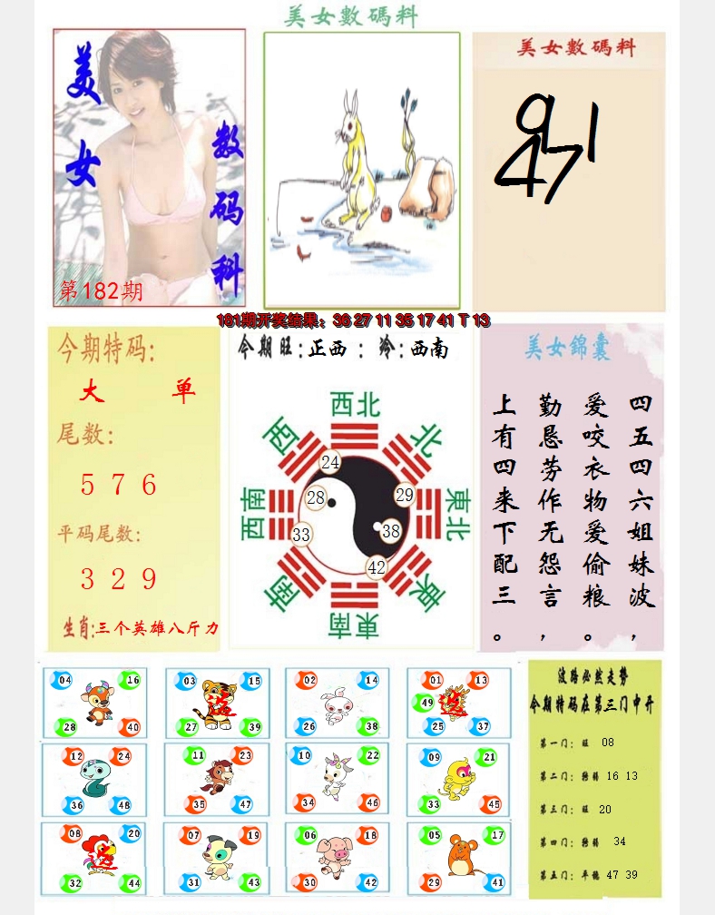 2024182期美女数码料