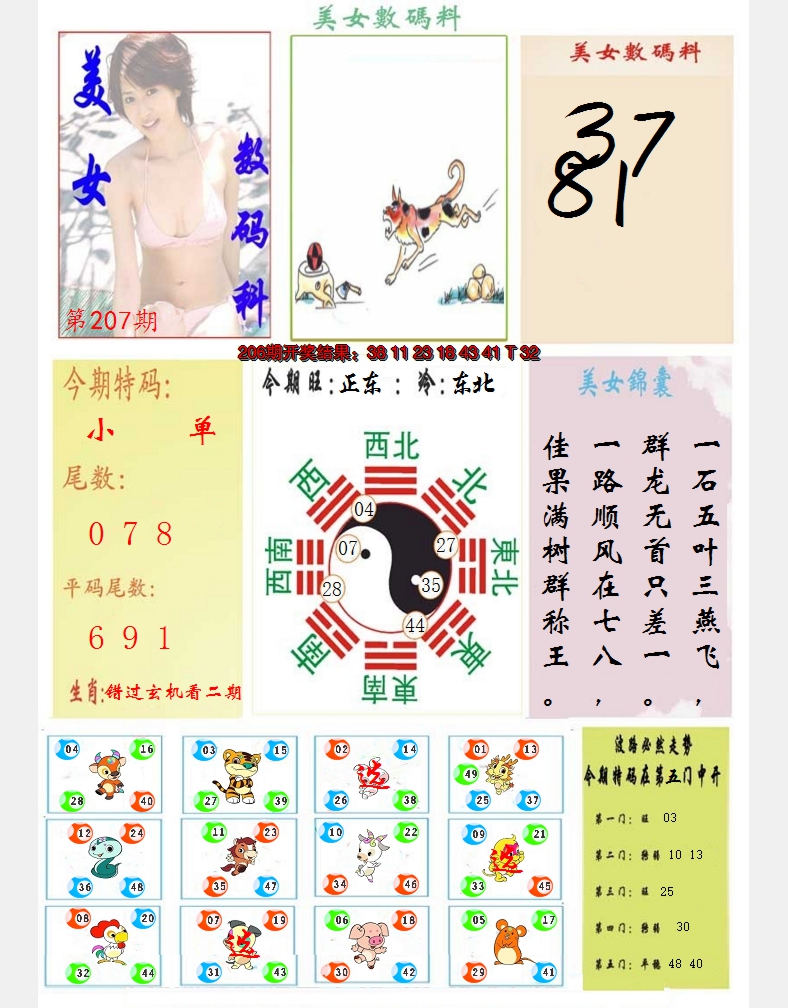 2024207期美女数码料