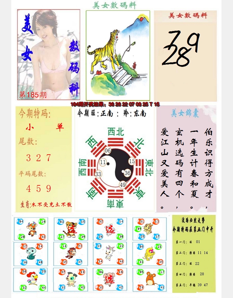2024185期美女数码料