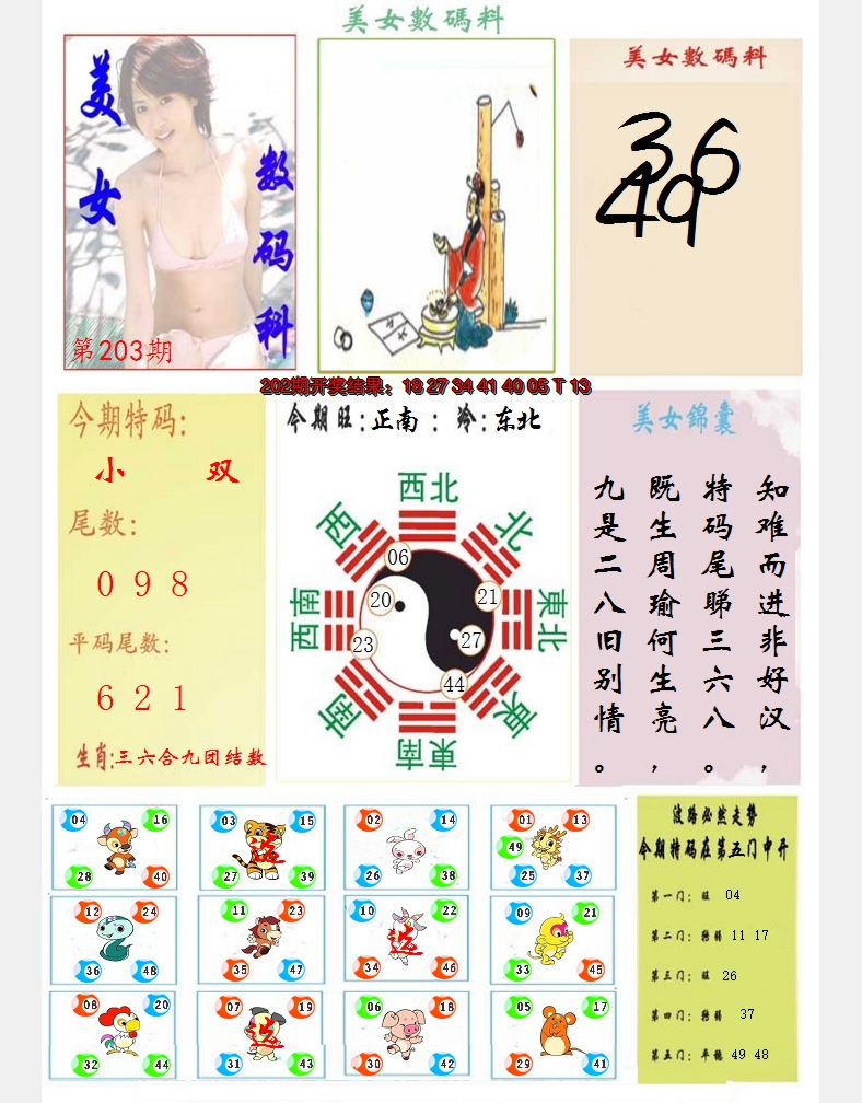 2024203期美女数码料
