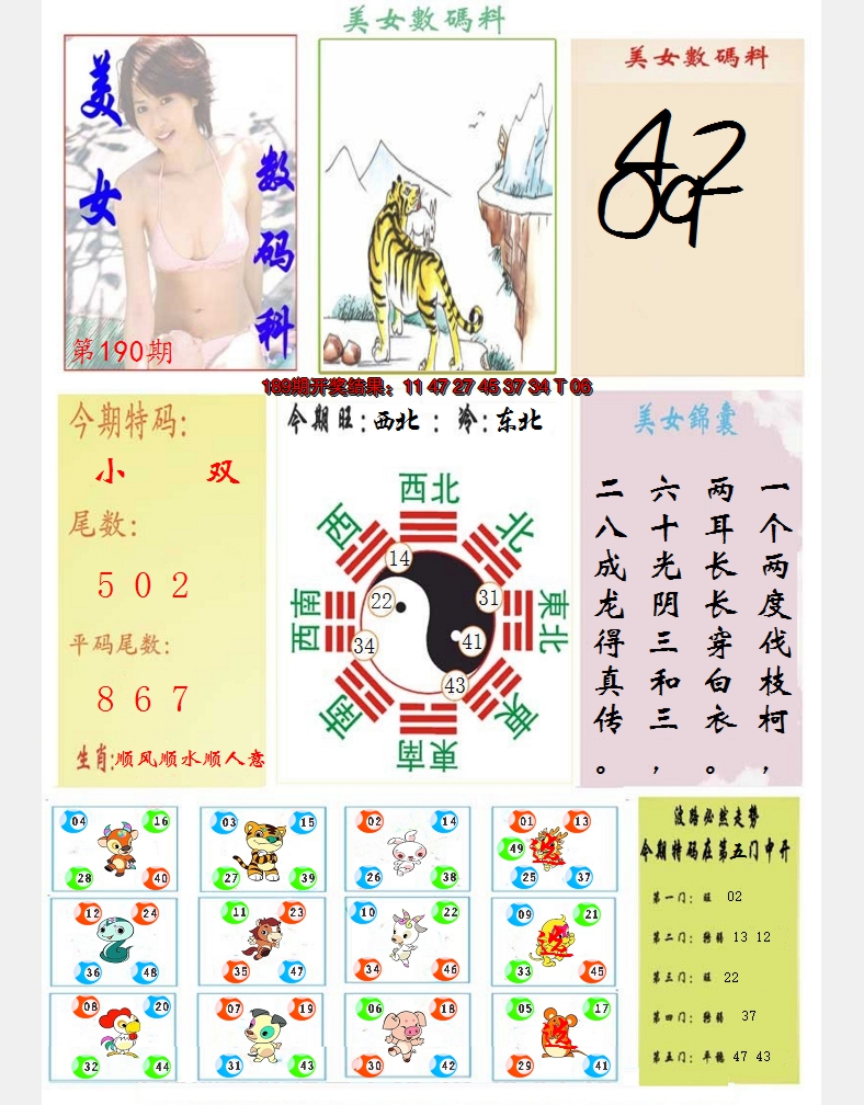 2024190期美女数码料