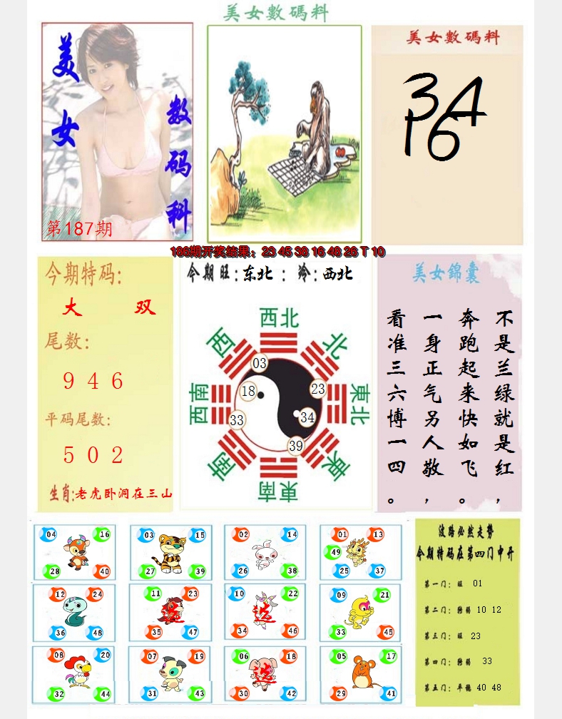 2024187期美女数码料