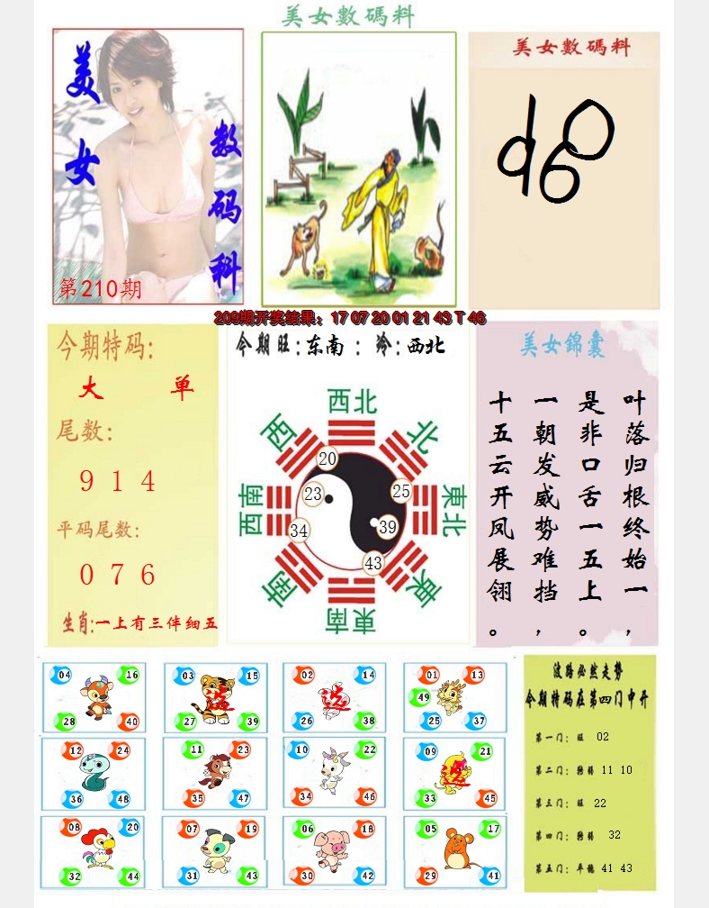 2024210期美女数码料