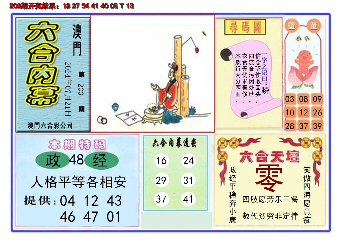 2024203期六合内幕