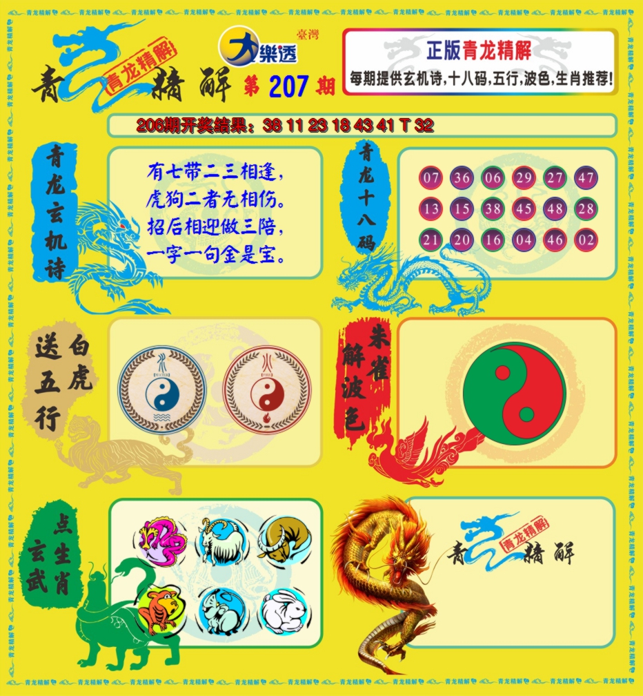 2024207期青龙精解