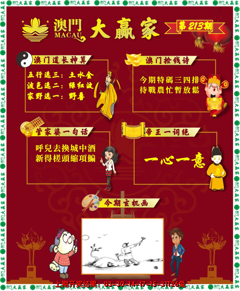 2024213期大赢家