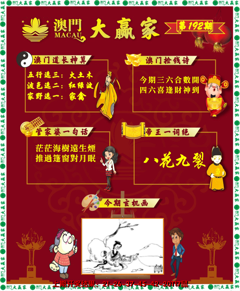 2024192期大赢家