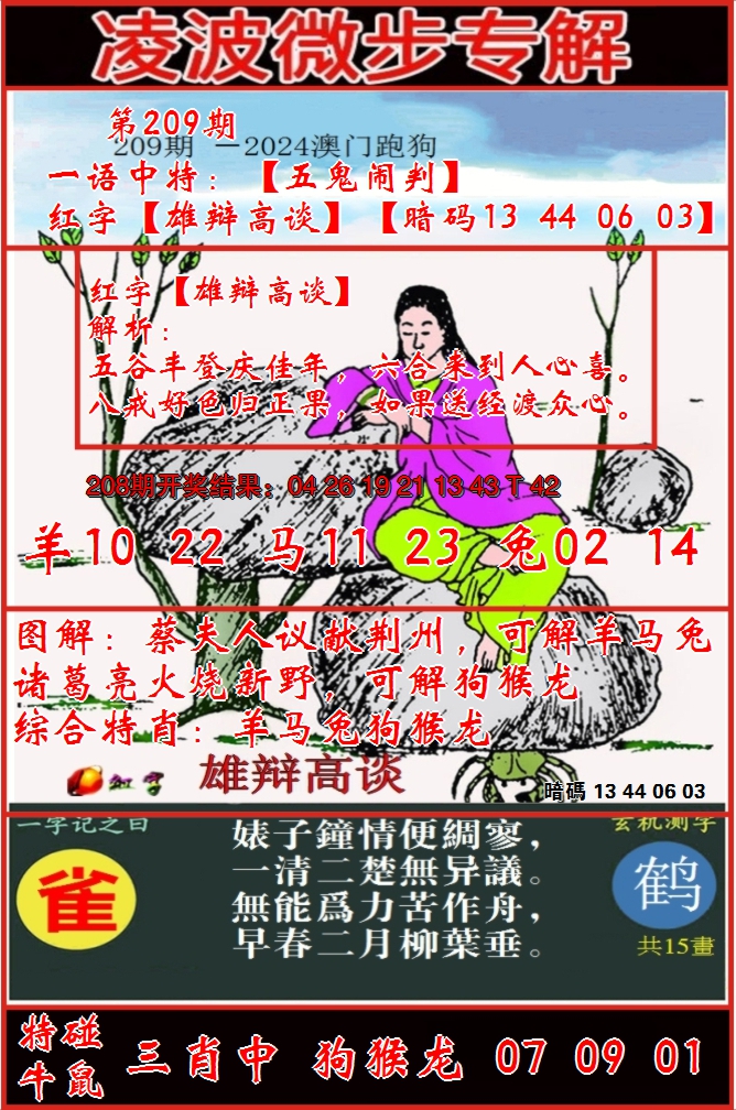 2024209期凌波微步