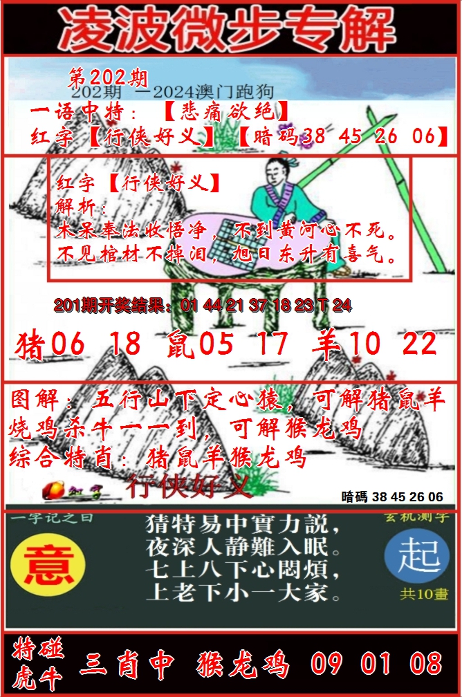 2024202期凌波微步
