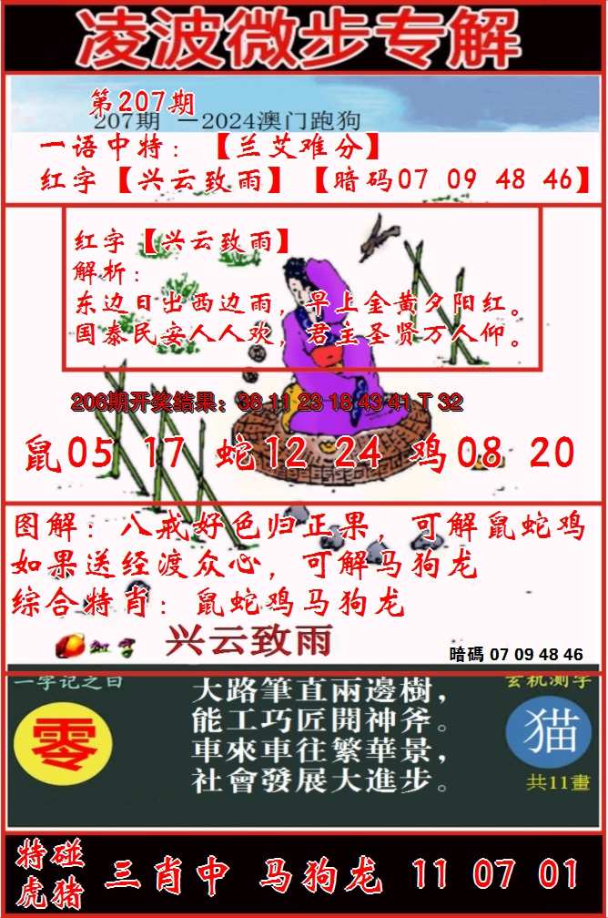 2024207期凌波微步