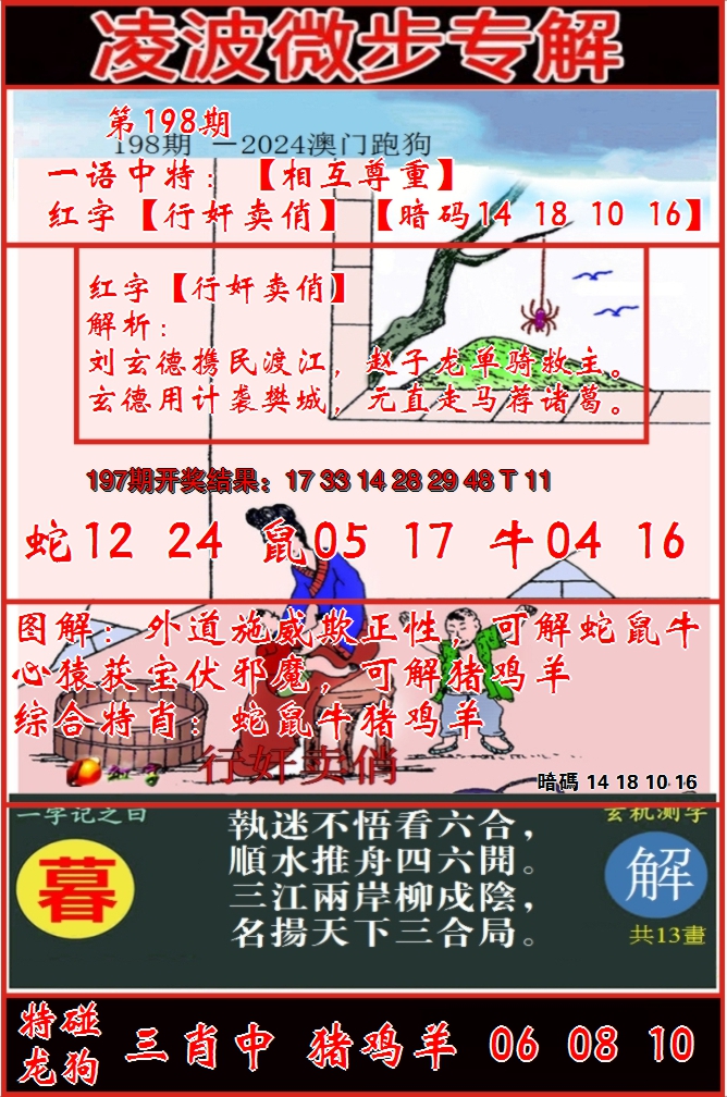 2024198期凌波微步