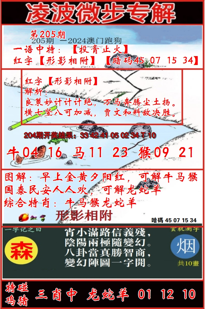 2024205期凌波微步