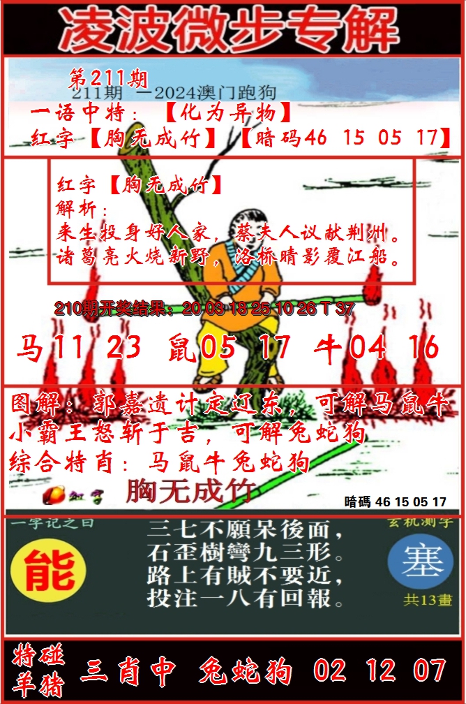 2024211期凌波微步