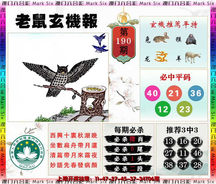 2024190期老鼠玄机报