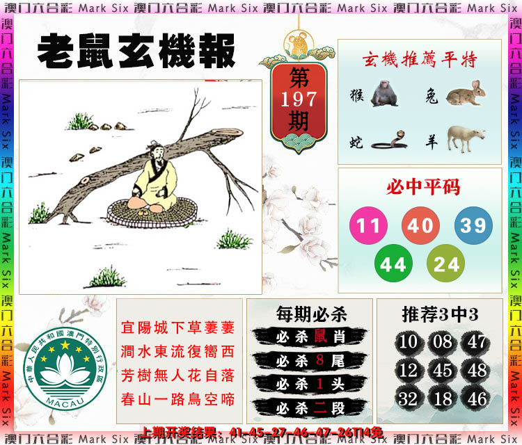 2024197期老鼠玄机报