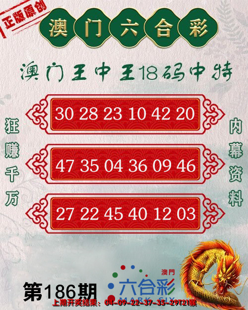 2024186期王中王18码