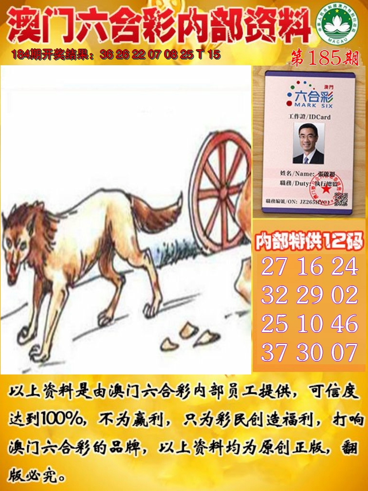 2024185期六合内部资料