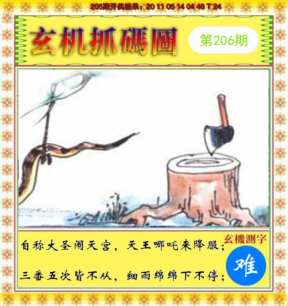 2024206期玄机抓码图