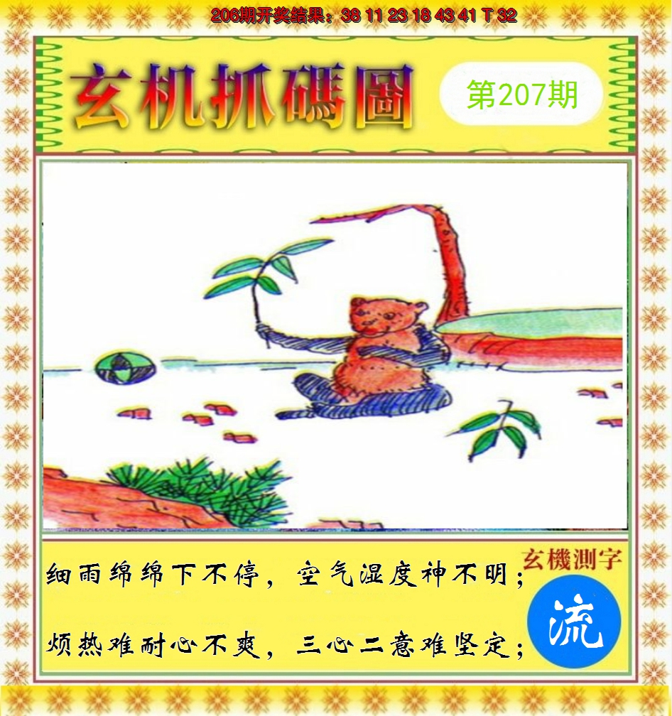 2024207期玄机抓码图