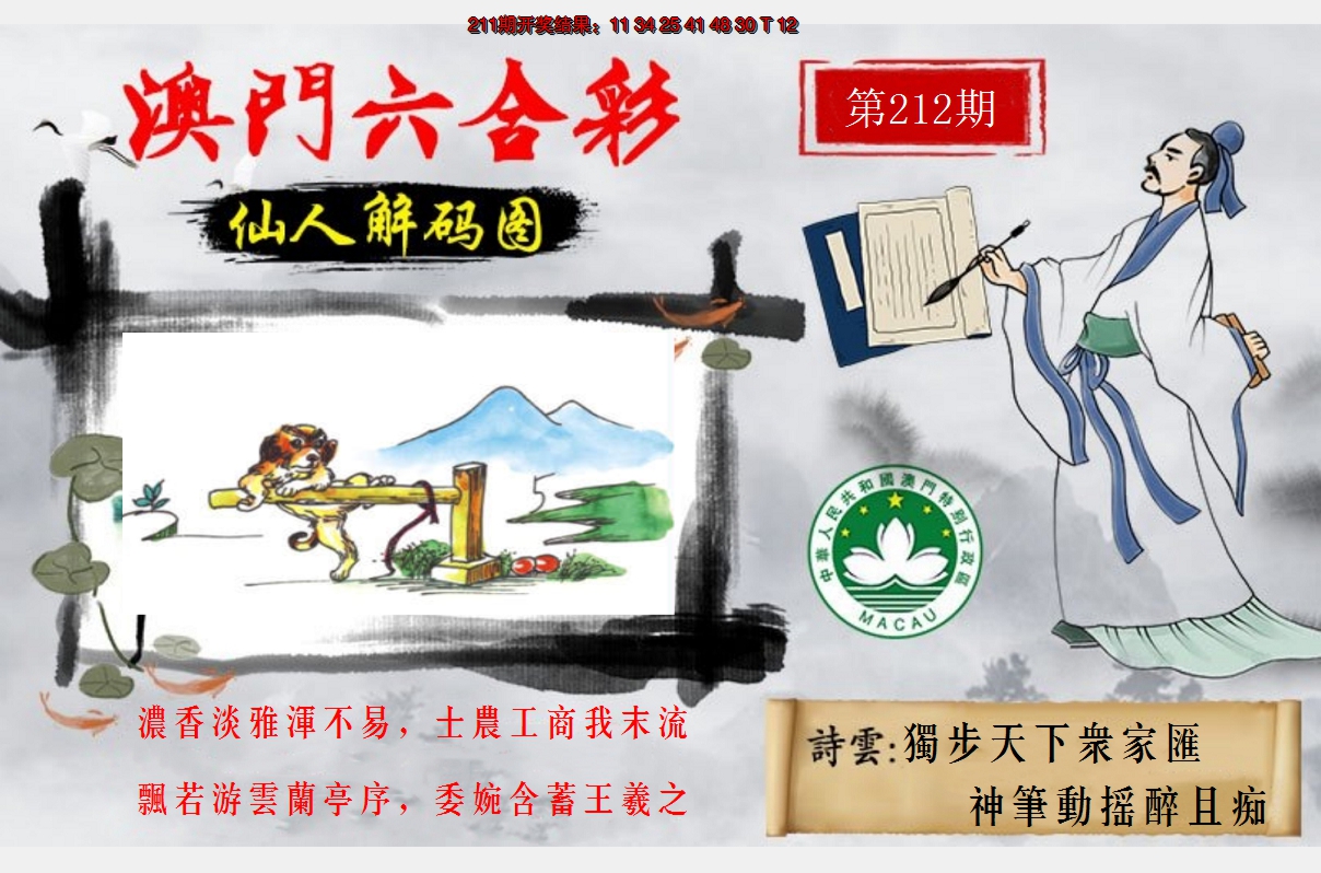 2024212期仙人解码图