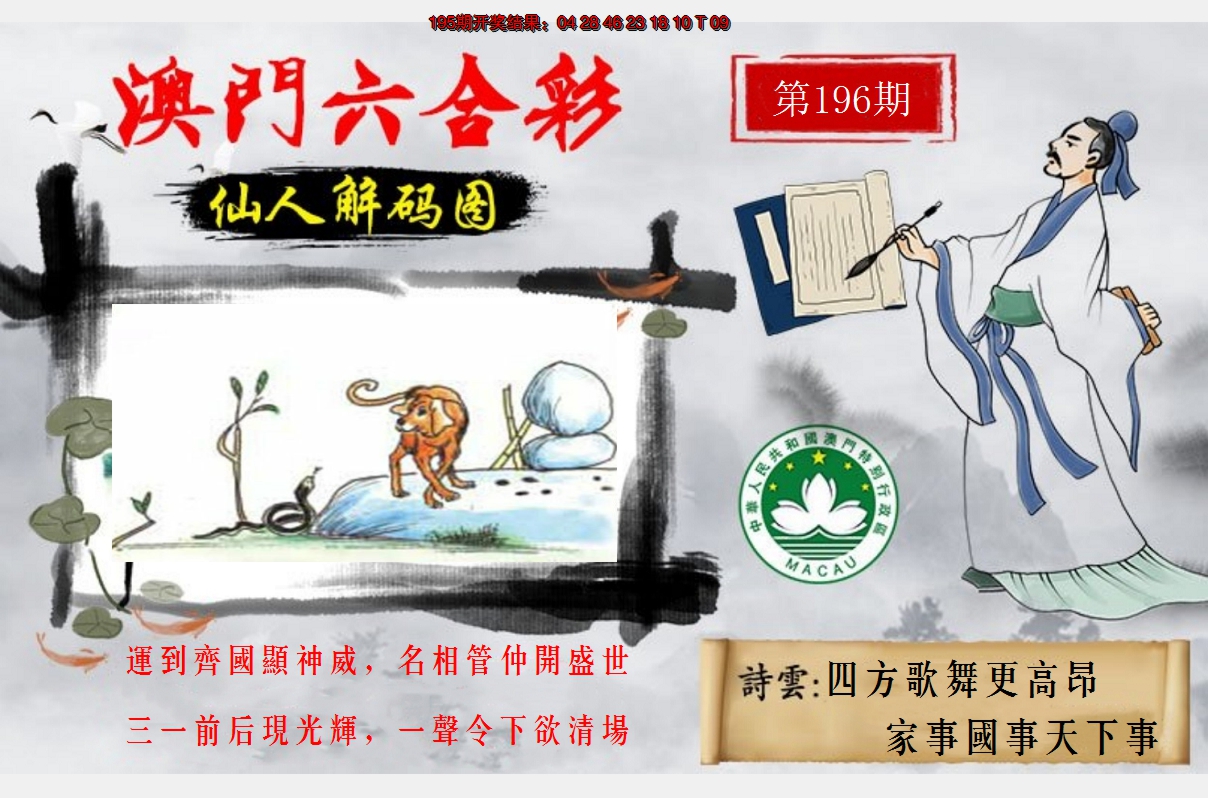 2024196期仙人解码图